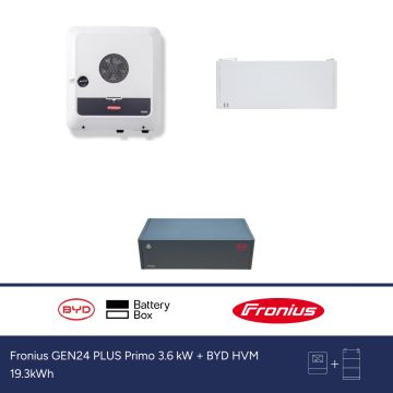 Fronius GEN24 PLUS Primo 3.6 kW + BYD HVM 19.3kWh