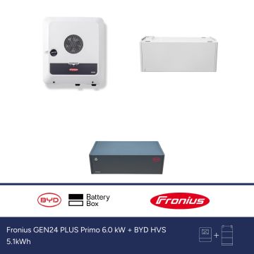 Fronius GEN24 PLUS Primo 6.0 kW + BYD HVS 5.1kWh