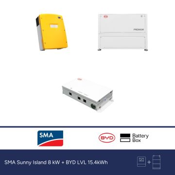 SMA Sunny Island 8 kW + BYD LVL 15.4kWh