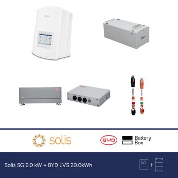 Solis 5G 6.0 kW + BYD LVS 20.0kWh