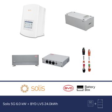 Solis 5G 6.0 kW + BYD LVS 24.0kWh