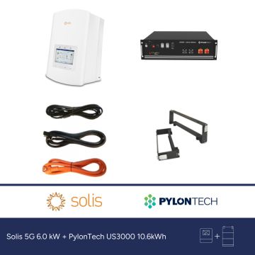 Solis 5G 6.0 kW + PylonTech US3000 10.6kWh
