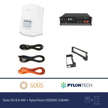 Solis 5G 6.0 kW + PylonTech US3000 3.5kWh