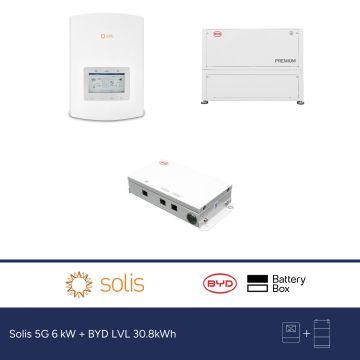 Solis 5G 6 kW + BYD LVL 30.8kWh