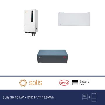 Solis S6 40 kW + BYD HVM 13.8kWh