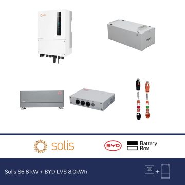 Solis S6 8 kW + BYD LVS 8.0kWh
