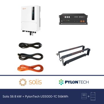 Solis S6 8 kW + PylonTech US5000-1C 9.6kWh