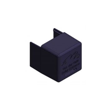 VDV Black Plastic End Cap for Side++ Profile