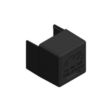 VDV Kunststoff-Endkappe ValkPitched Trapezium - Schwarz